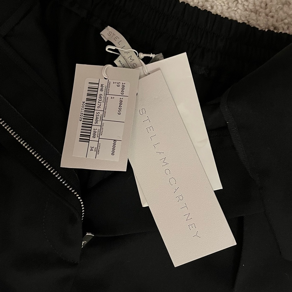 LAST CHANCE TODAY Stella McCartney Black Nicole Balloon Trousers | IT34 - Picture 6 of 14